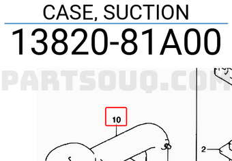 Suzuki 1382081A00 CASE, SUCTION