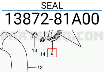 Suzuki 1387281A00 SEAL