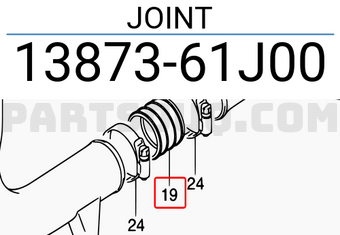 Suzuki 1387361J00 JOINT