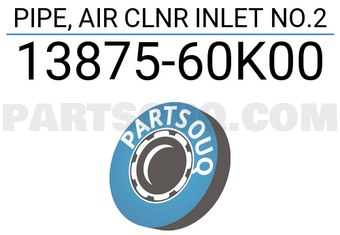 Suzuki 1387560K00 PIPE, AIR CLNR INLET NO.2