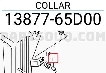Suzuki 1387765D00 COLLAR