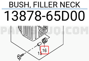 Suzuki 1387865D00 BUSH, FILLER NECK
