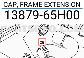 Suzuki 1387965H00 CAP, FRAME EXTENSION