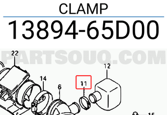Suzuki 1389465D00 CLAMP