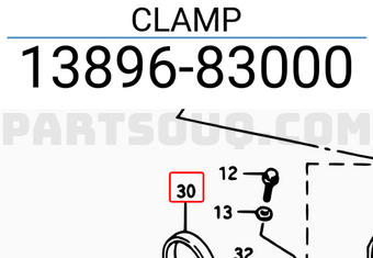 Suzuki 1389683000 CLAMP