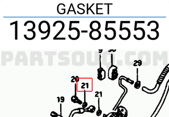 Suzuki 1392585553 GASKET