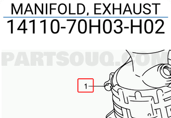 Suzuki 1411070H03H02 MANIFOLD, EXHAUST