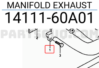 Suzuki 1411160A01 MANIFOLD EXHAUST