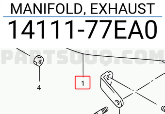 Suzuki 1411177EA0 MANIFOLD, EXHAUST