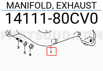 Suzuki 1411180CV0 MANIFOLD, EXHAUST