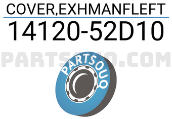 Suzuki 1412052D10 COVER,EXHMANFLEFT