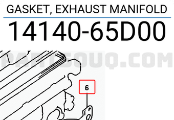 Suzuki 1414065D00 GASKET, EXHAUST MANIFOLD