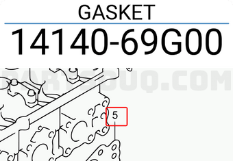 Suzuki 1414069G00 GASKET