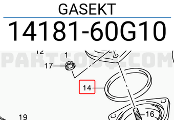Suzuki 1418160G10 GASEKT