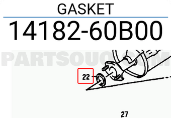 Suzuki 1418260B00 GASKET