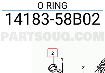 Suzuki 1418358B02 O RING