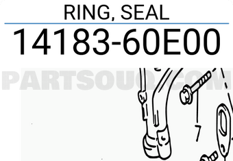Suzuki 1418360E00 RING, SEAL
