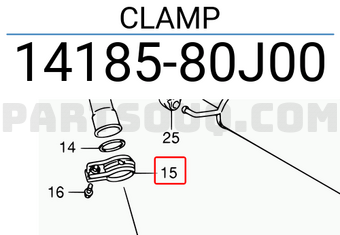 Suzuki 1418580J00 CLAMP