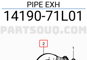 Suzuki 1419071L01 PIPE EXH