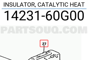 Suzuki 1423160G00 INSULATOR, CATALYTIC HEAT