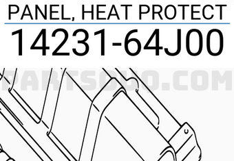 Suzuki 1423164J00 PANEL, HEAT PROTECT