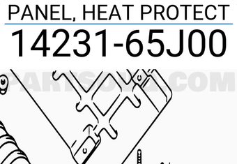 Suzuki 1423165J00 PANEL, HEAT PROTECT
