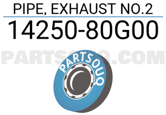 Suzuki 1425080G00 PIPE, EXHAUST NO.2