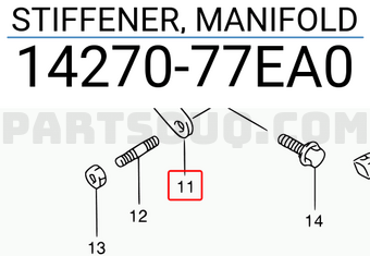 Suzuki 1427077EA0 STIFFENER, MANIFOLD