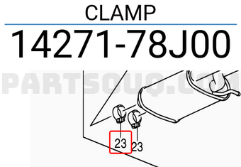 Suzuki 1427178J00 CLAMP