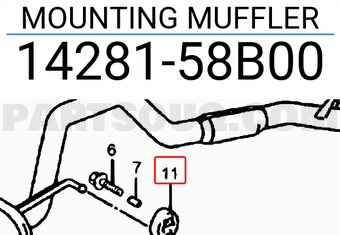 Suzuki 1428158B00 MOUNTING MUFFLER