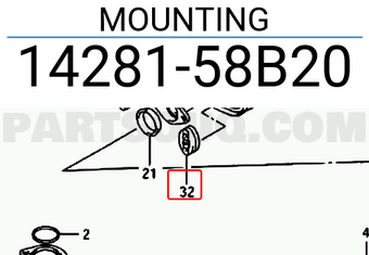 Suzuki 1428158B20 MOUNTING
