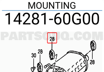 Suzuki 1428160G00 MOUNTING