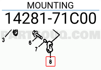 Suzuki 1428171C00 MOUNTING