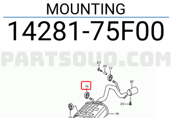 Suzuki 1428175F00 MOUNTING