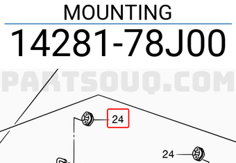 Suzuki 1428178J00 MOUNTING