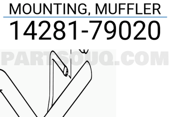 Suzuki 1428179020 MOUNTING, MUFFLER