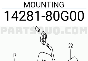 Suzuki 1428180G00 MOUNTING