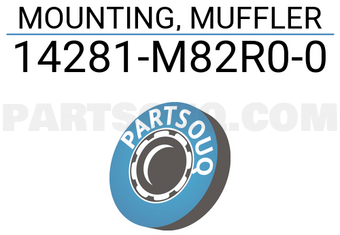 Suzuki 14281M82R00 MOUNTING, MUFFLER