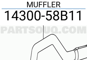 Suzuki 1430058B11 MUFFLER
