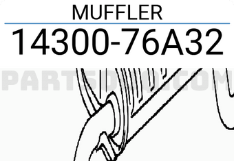 Suzuki 1430076A32 MUFFLER