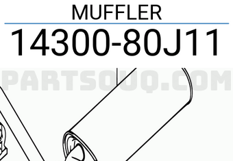 Suzuki 1430080J11 MUFFLER