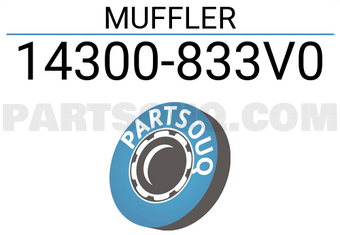 Suzuki 14300833V0 MUFFLER