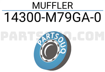Suzuki 14300M79GA0 MUFFLER
