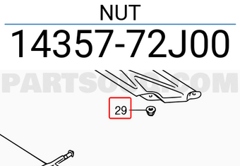 Suzuki 1435772J00 NUT