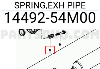 Suzuki 1449254M00 SPRING,EXH PIPE