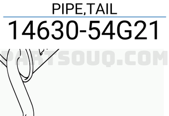 Suzuki 1463054G21 PIPE,TAIL