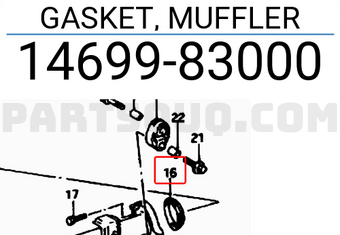 Suzuki 1469983000 GASKET, MUFFLER