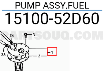 Suzuki 1510052D60 PUMP ASSY,FUEL