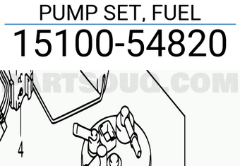 Suzuki 1510054820 PUMP SET, FUEL