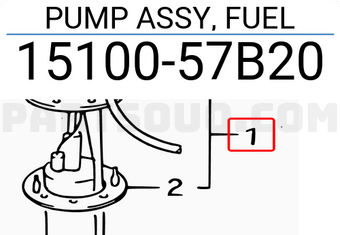 Suzuki 1510057B20 PUMP ASSY, FUEL